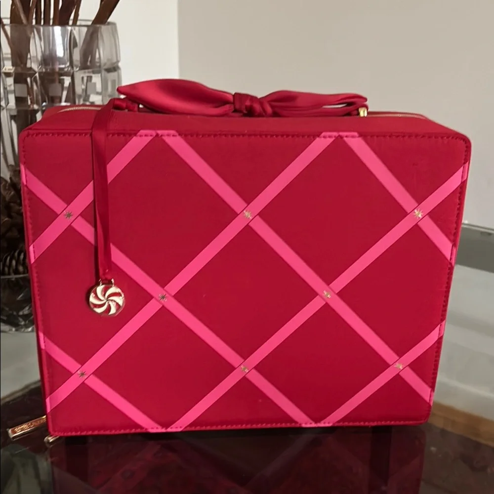 Estee Lauder Red Case bag new